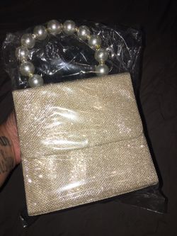 Gold Glitter Purse
