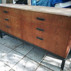Mid Century Long Dresser