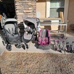 Graco Baby Strollers $20 Each,  Car Seat (Sold), Razor 2 Wheel Kids Scooters $7 Each See All Photos 
