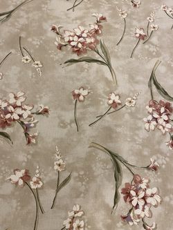 2.75 yards Waverly Fresco Di Fiori Floral on Beige Background Sewing Fabric
