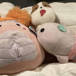 3 Plushies