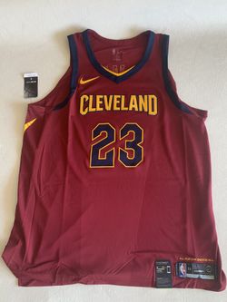 Nike Cleveland CAVS Lebron James #23 Authentic Sewn Jersey 863018-677 Sz 56 XXL