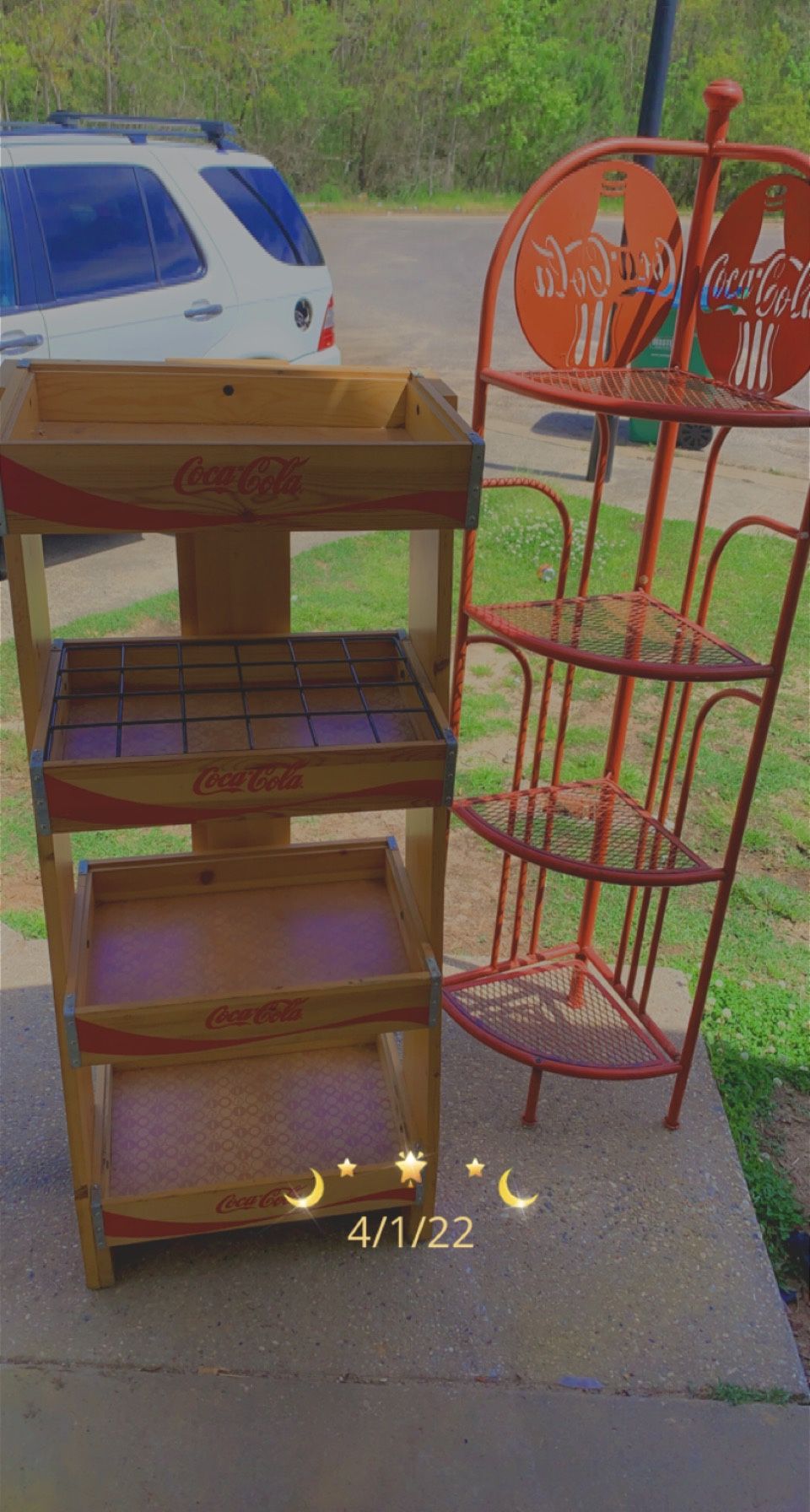 Coca Cola Wooden Shelf
