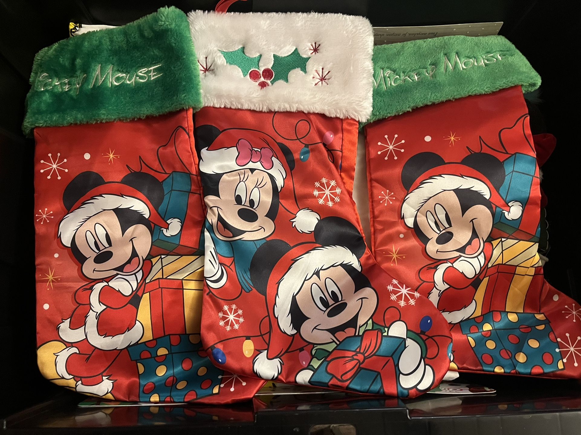 Mickey Mouse - Minnie Mouse- Stocking -stuff Animals