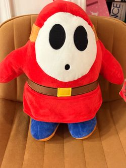 Super Mario Galaxy Red Shy Guy Plush 12” Nintendo New w/ Tag