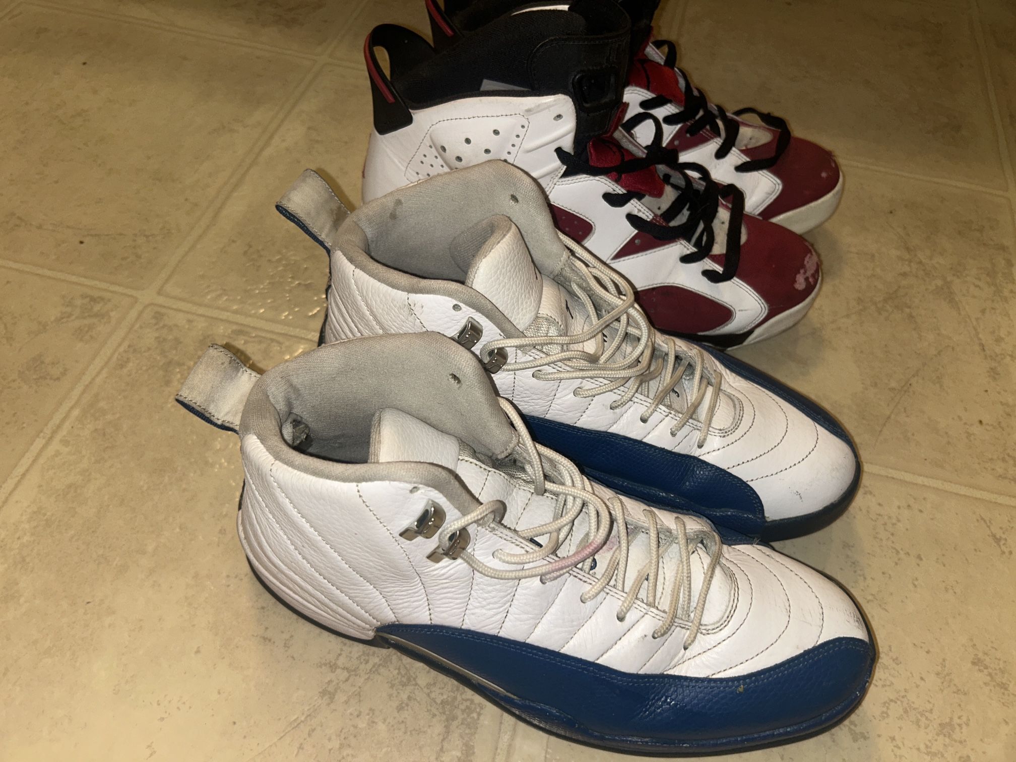 Jordan 12’s And Jordan 6’S Size 12 Men
