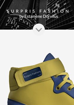 Blue/Gold Basketball High Top