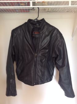 Women's Leather Motorcycle Jacket