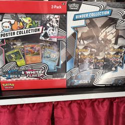 Black bolt White Flare Binder And Poster Collection