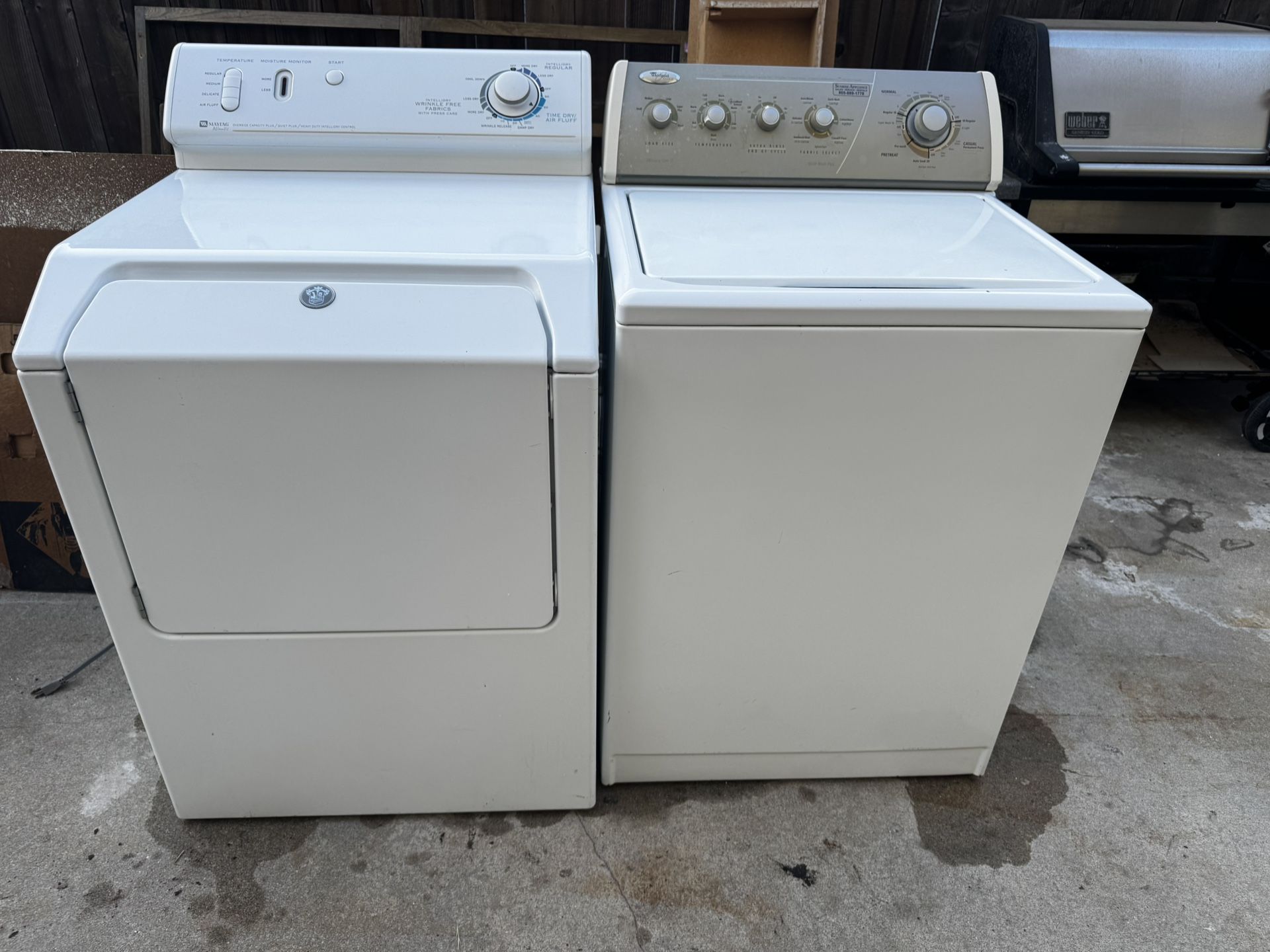Washer Gas Dryer OLD SCHOOL work Perfect