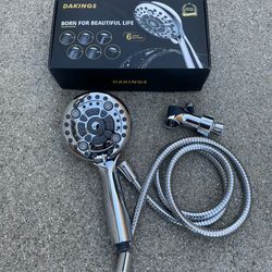 6 Spray Modes High Pressure Handheld Showerhead Set