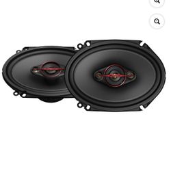 Pioneer TS-801M Altavoces Estéreo para Automóvil Coaxiales de 4 Vías de 6" x 8", Potencia Máxima de 350 W, Fácil Instalación (Par) New Open Box 