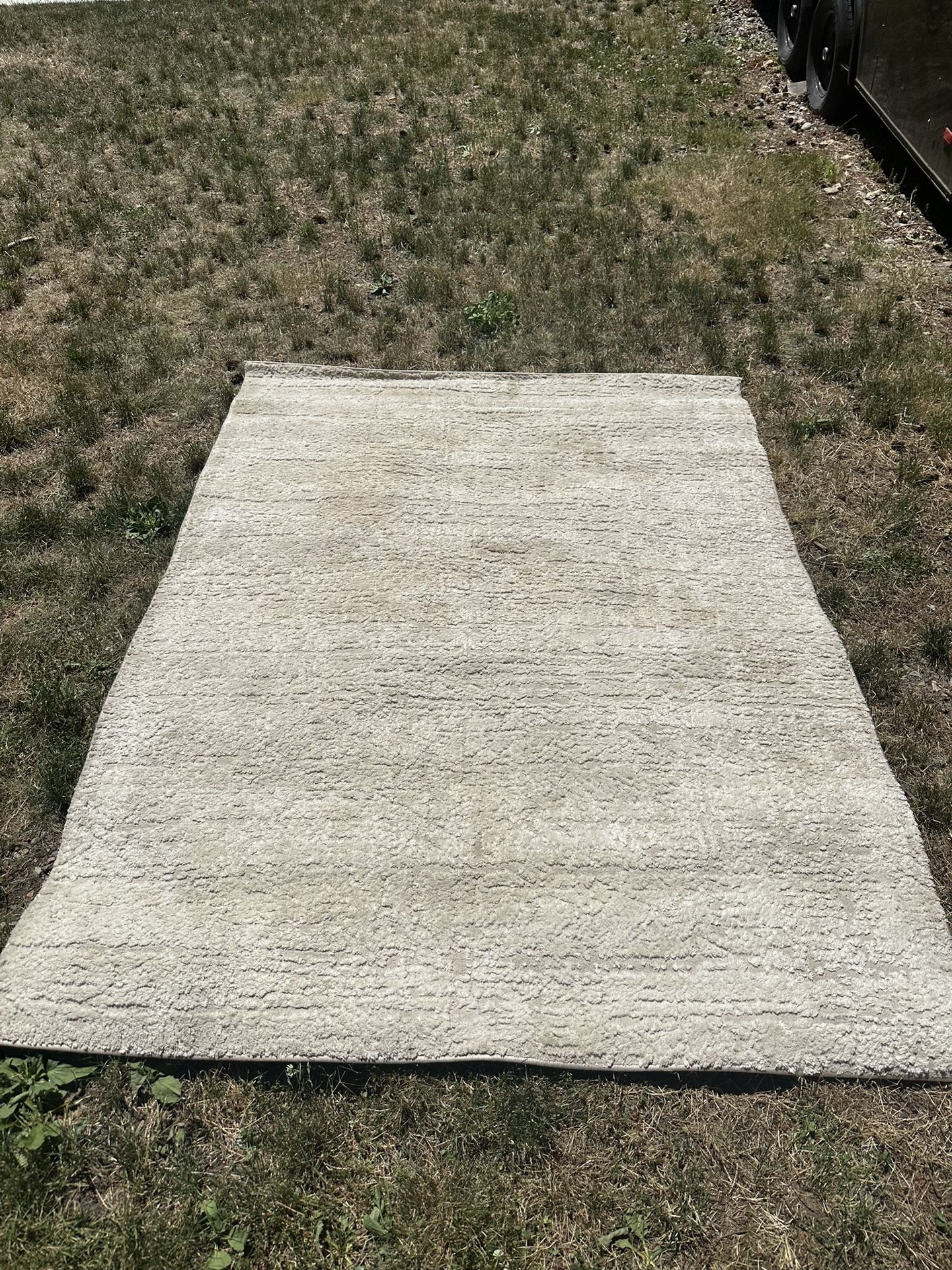 KARMA 5.3x7 Area Rug White Beige