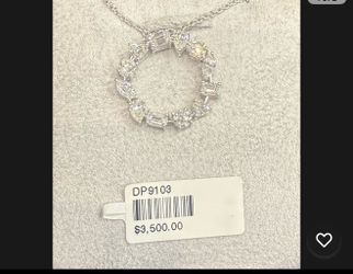 Multi shape diamond necklace