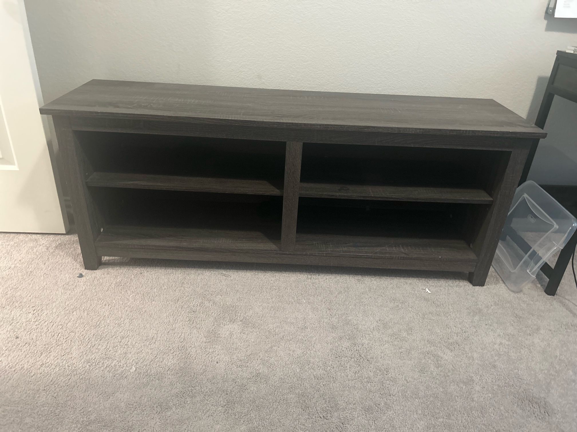 Entertainment Center With 4 Shelves