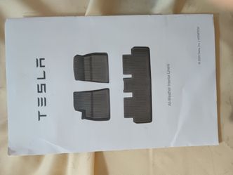 Tesla Model Y All-Weather Interior Liners 1616599-00-A | 1(contact info removed)0A | Floor Mat Set