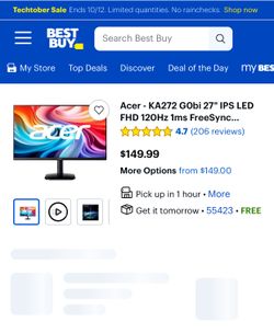 Acer 27” Monitor