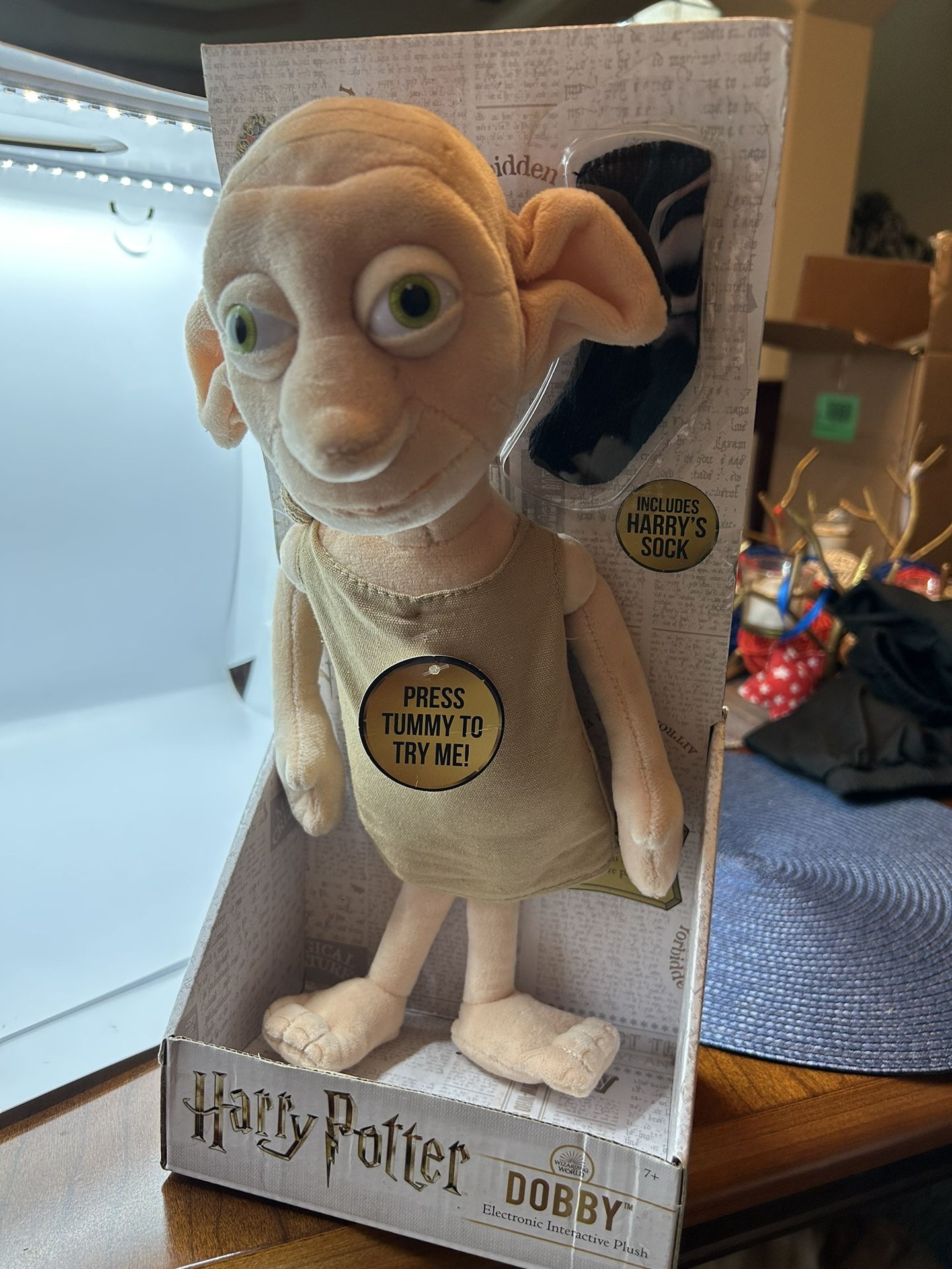 Harry Potter Dobby Interactive Plush Soft Toy Interactive Noble