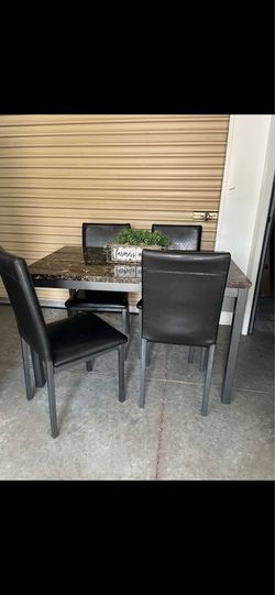 Table and 4 chairs