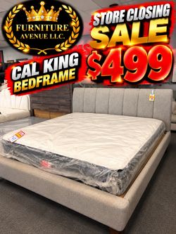 Cal King Upholstered Bed Frame