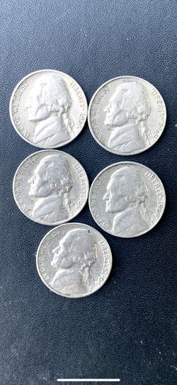 “1964”25 cents “5” coins with error