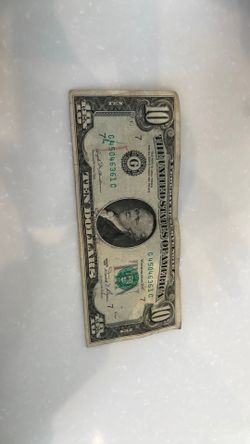 Old 10 dollar bill