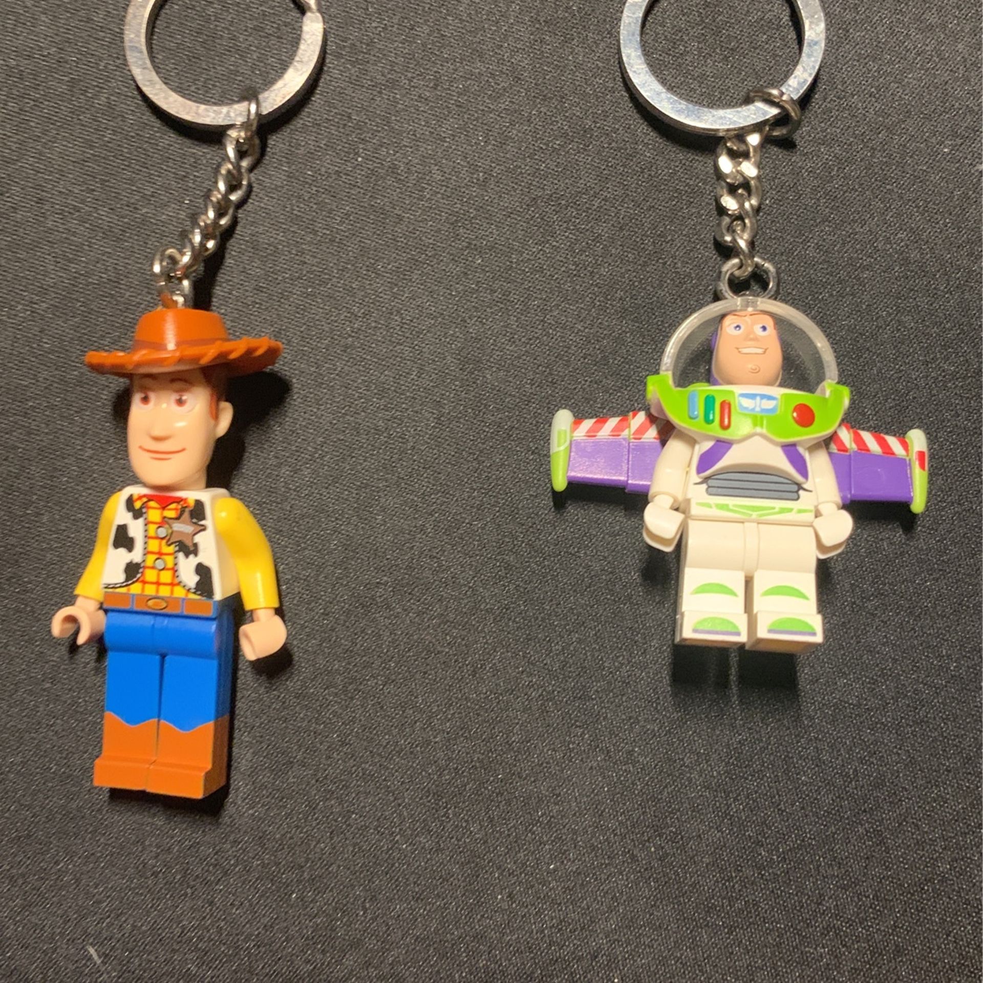 Lego Toy Story Woody And Buzz Keychains