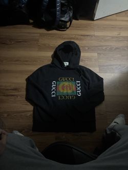 Authentic Gucci Black Logo Hoodie