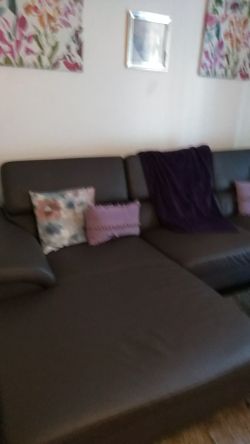 2 piece gray sectional