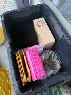 Box of candle items to make wax candles