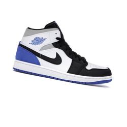 Jordan 1 Mid SE Royal Black Toe 10.5mens