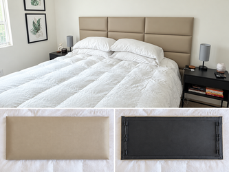 VANT Upholstered Wall-Mounted Headboard Panels – 12 Panels Total