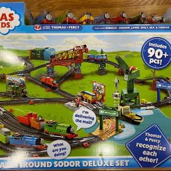 Thomas And Friends All Around Sodor Deluxe Train Set 