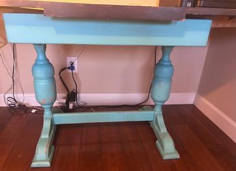 Premium Vintage Draw-Leaf Dining Table / Executive Desk – Custom Upcycled Statement Piece