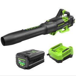 Greenworks Pro 80V Leaf Blower Kit (Battery + Charger)