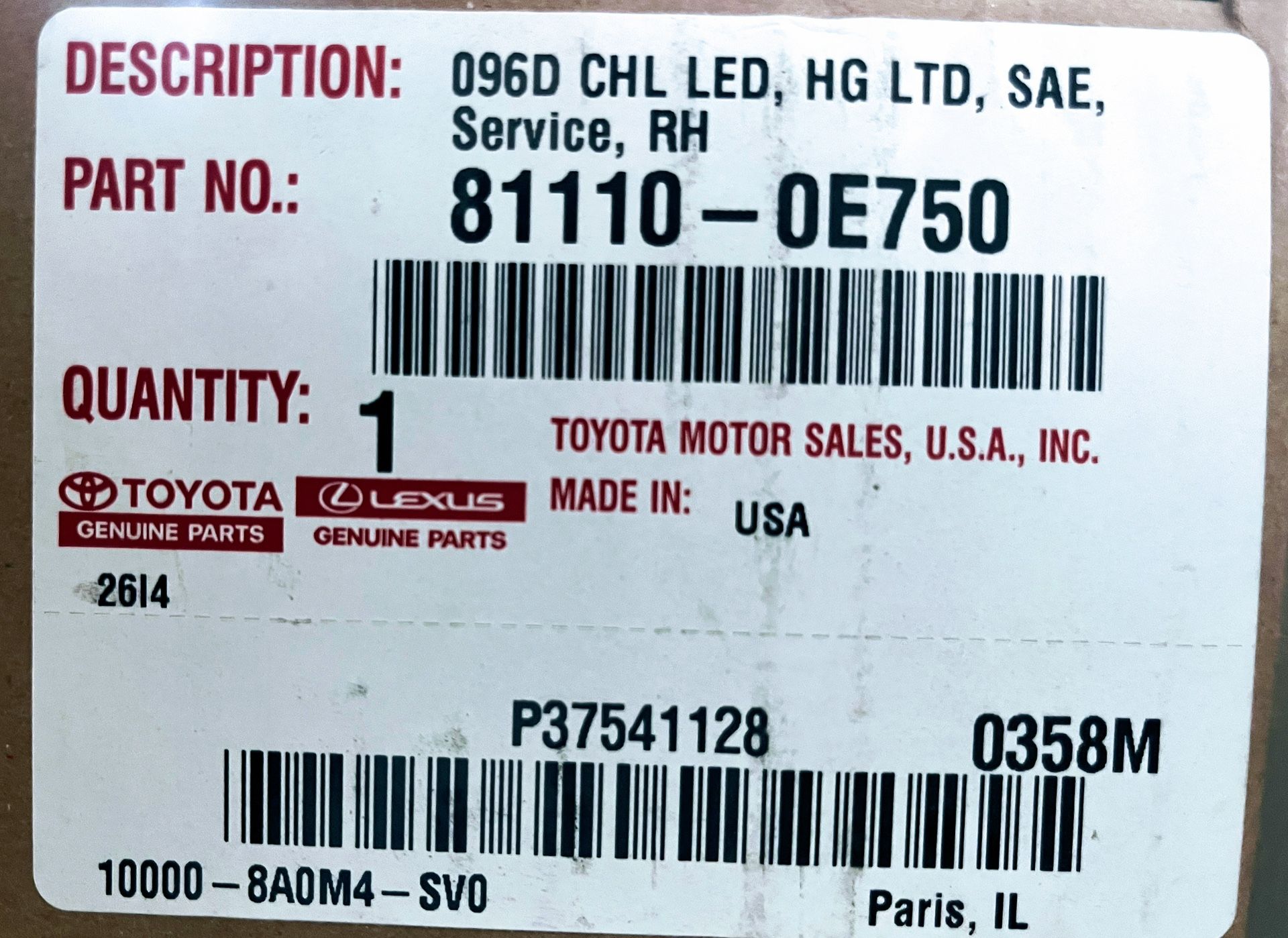 LUZ DELANTERA DERECHA HIGHLANDER /RIGHT HEADLIGHT  HIGHLANDER