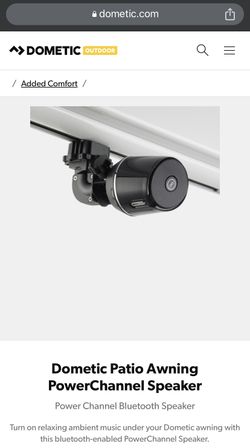 Dometic Patio Awning PowerChannel Bluetooth Speaker