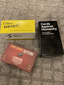 Game Bundle Cards Against Humanity Exploding Kittens Utter Nonsense