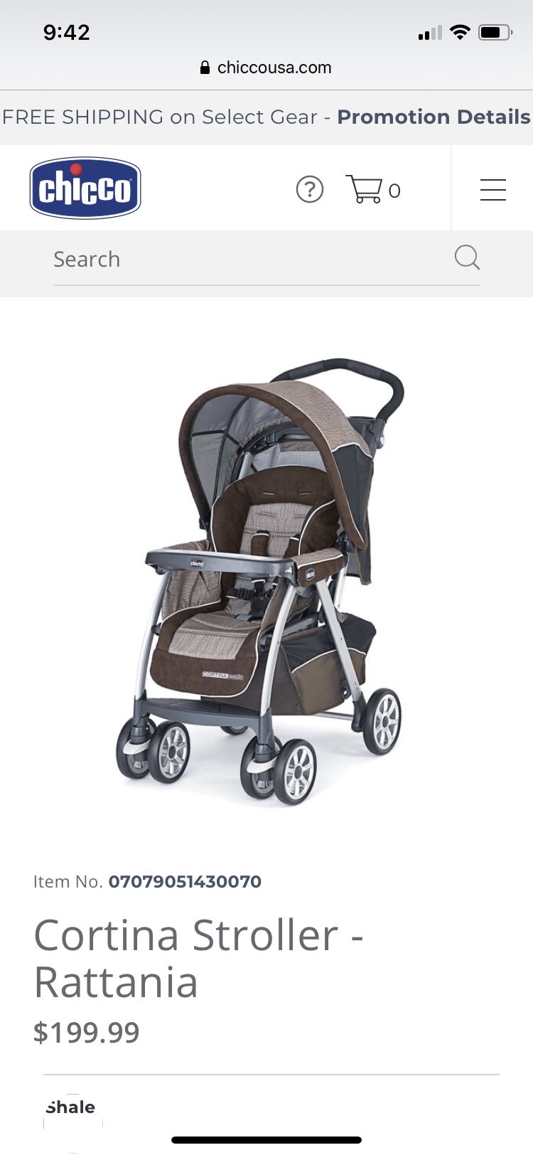 Chicco cortina stroller and infant car seat