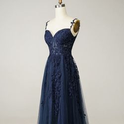 Navy blue prom Dress Size 4