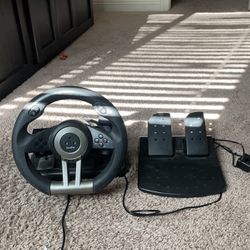 Serafim Racing Wheel With Pedals And Stick