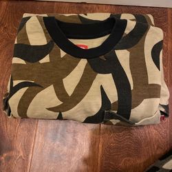 Size Medium , Supreme Camo, Long Sleeve