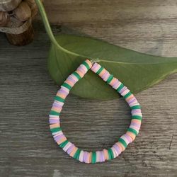 Pink And Green Bracelet 