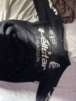 hellstar hoodie black size medium