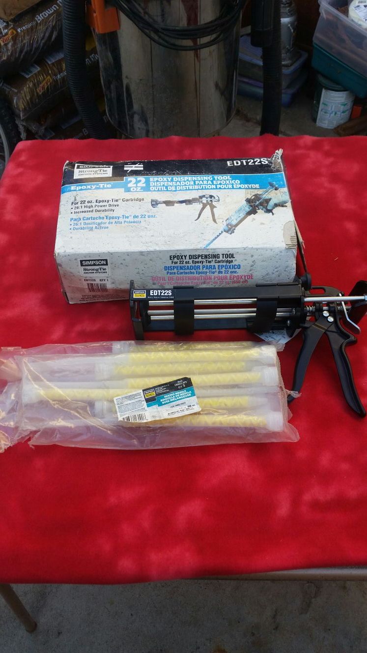 Simpson Epoxy Dispensing Tool EDT22 with Nozzles