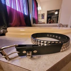 Leather Studded Belt