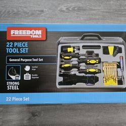 Brand New In Box Freedom Tools 22-piece Tool Set 