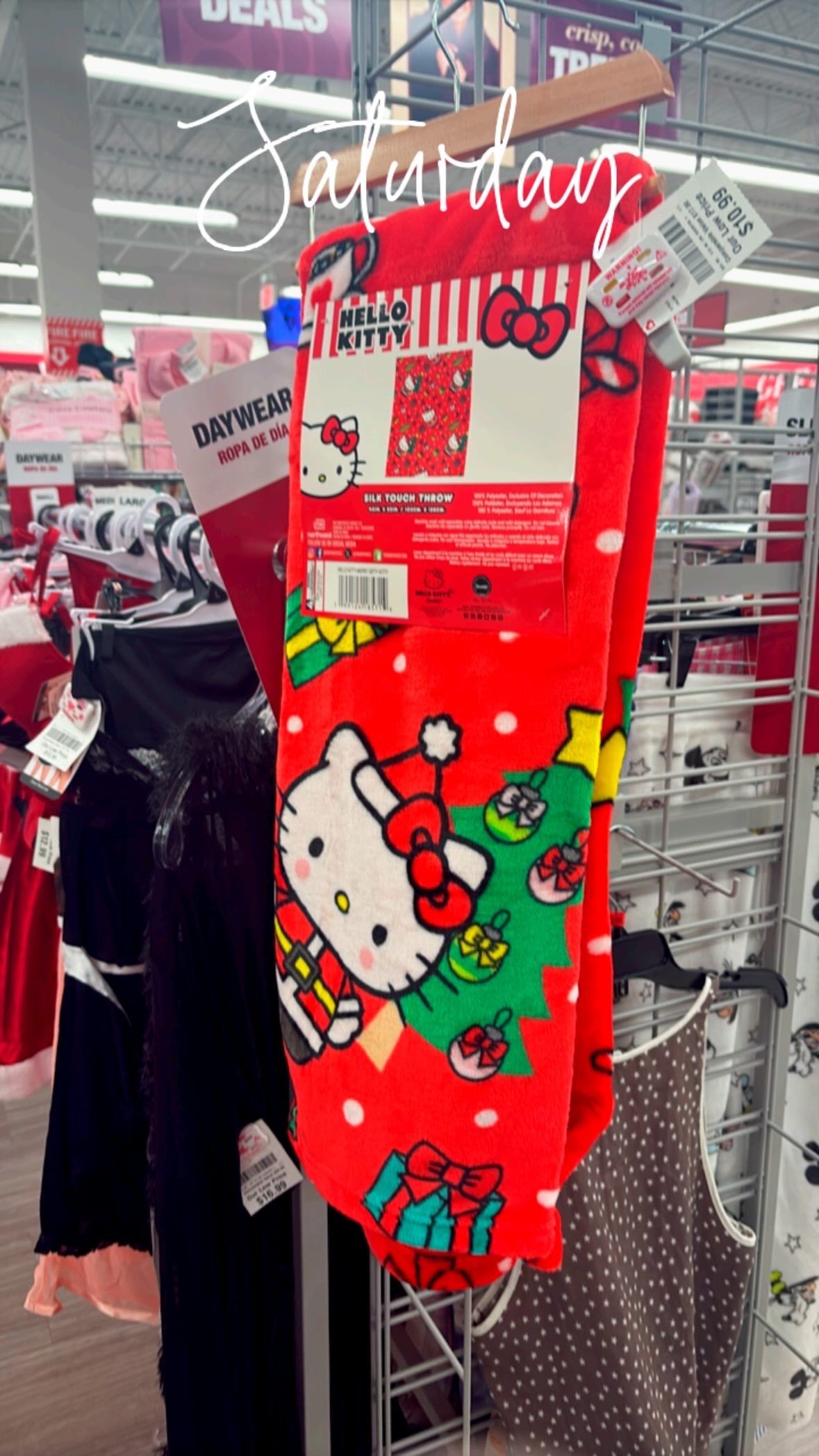 Hello Kitty Blanket Christmas Addition 