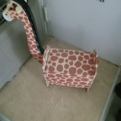 Wooden Giraffe Open For Storage 10x20 