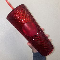 Red Jeweled Starbucks 2021 Holiday Cold Cup